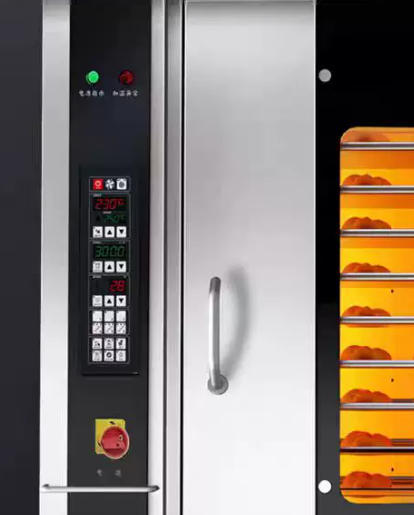 Food Grade Stainless Steel Rotary Rack Oven for High Volume Baking